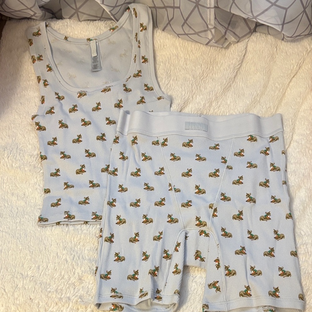 SKIMS❄️🩵 Zen Baby Deer Limited Edition Boxer set - Picture 4 of 6